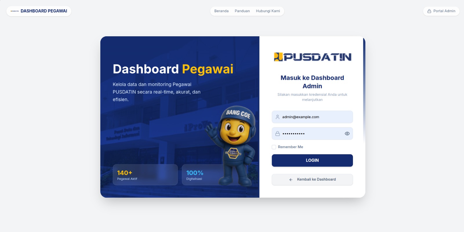 Sistem Kepegawaian Pusdatin